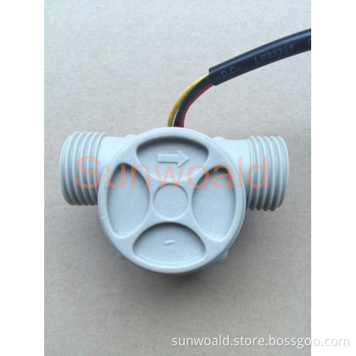 DN15 G1/2" rate 1~30L/min Hall Magnetic plastic trasonic water flow sensor for pump
